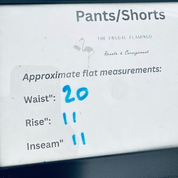 Talbots Woman Geometric Blue White Shorts Size 16W Stretch 10.5" Bermuda Casual - Picture 9 of 9